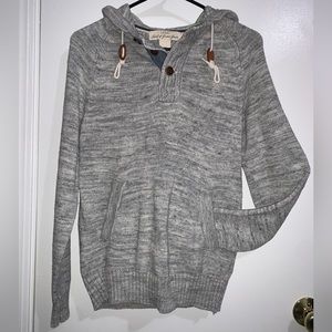 H&M L.O.G.G. Knitted Sweater Pullover Hoodie